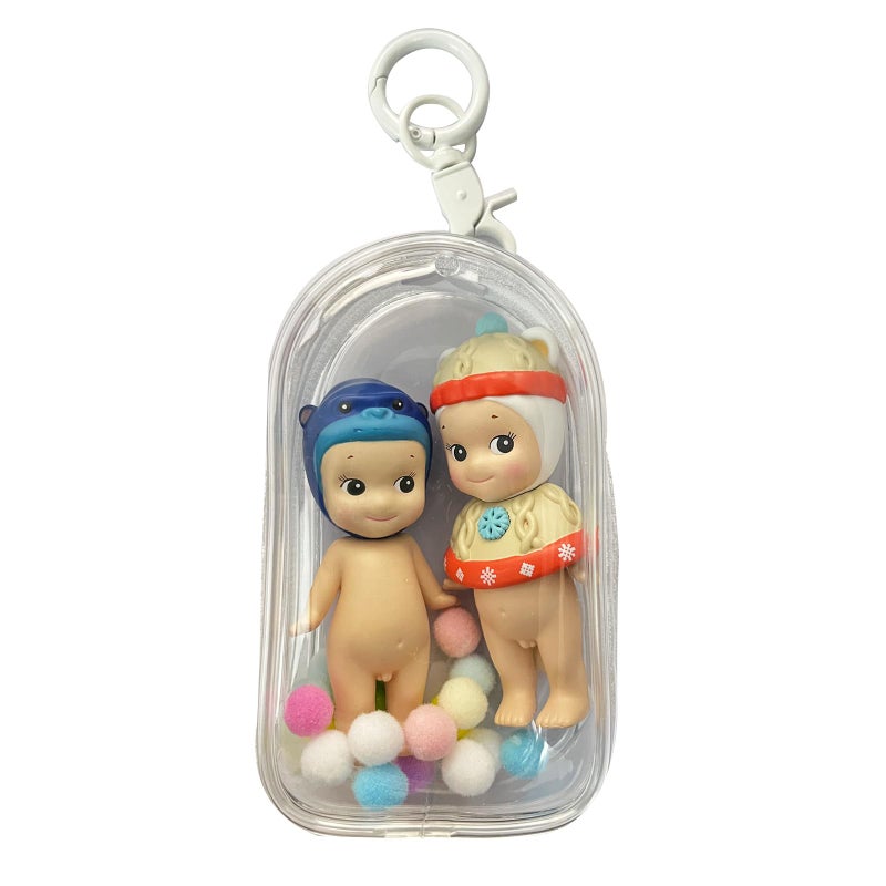 Yushen Clear Doll Display Bag Keychain Portable Hanging Figure Storage BagMystery Box Organizer Dustproof Collectibles Display Case for Showing Off Blind Boxes Mini Figures - Image 2